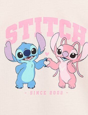 T-shirt 'Disney' 'Stitch' met korte mouwen