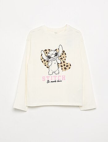 T-shirt 'Disney' 'Stitch' met lange mouwen