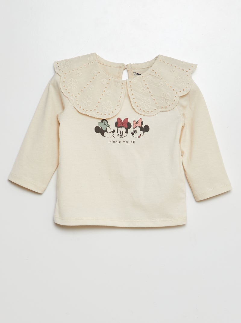 T-shirt 'Disney' 'Tic & Tac' manches longues Blanc - Kiabi
