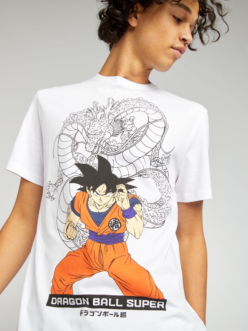 T-shirt 'Dragon Ball Z' à col rond blanc - Kiabi