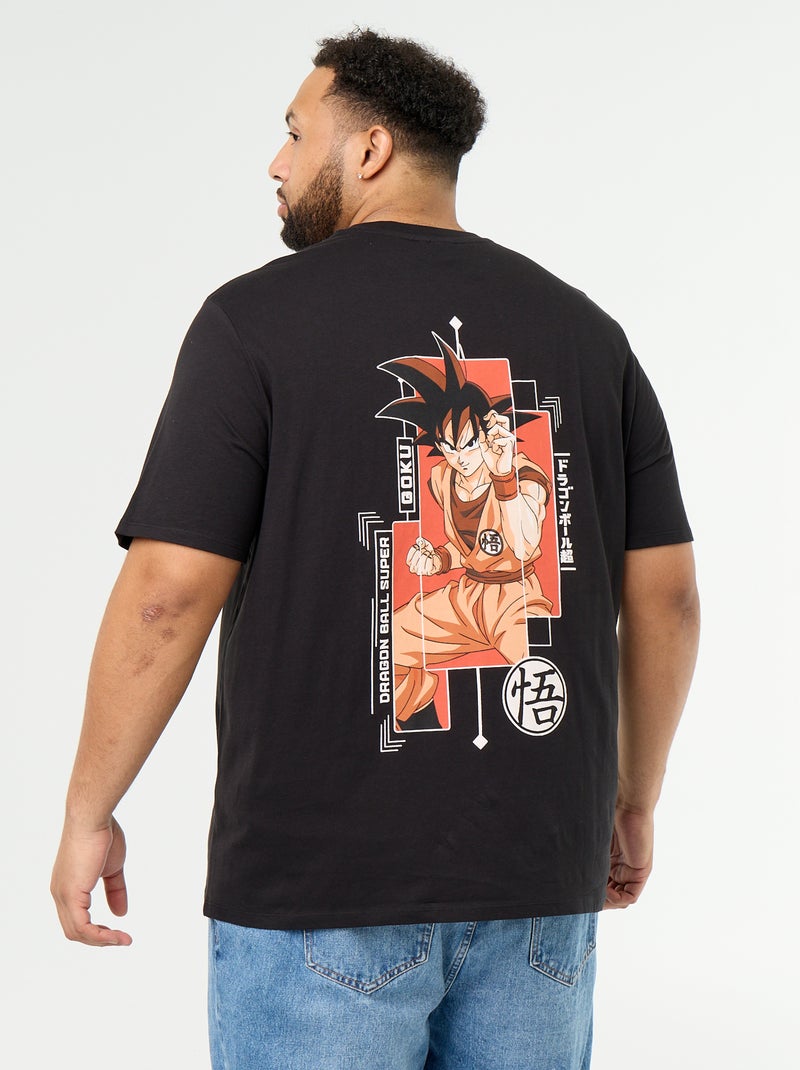 T-shirt 'Dragon Ball Z' imprimé recto/verso Noir - Kiabi