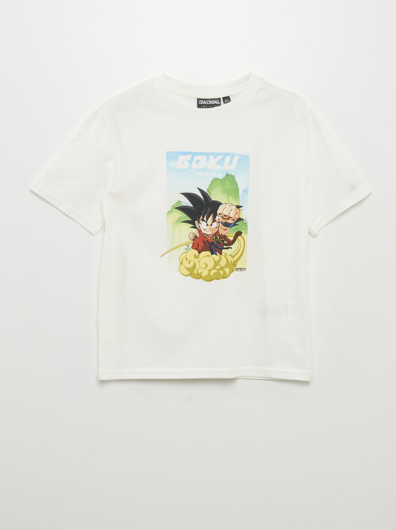 T-shirt 'Dragon Ball Z' manches courtes blanc - Kiabi