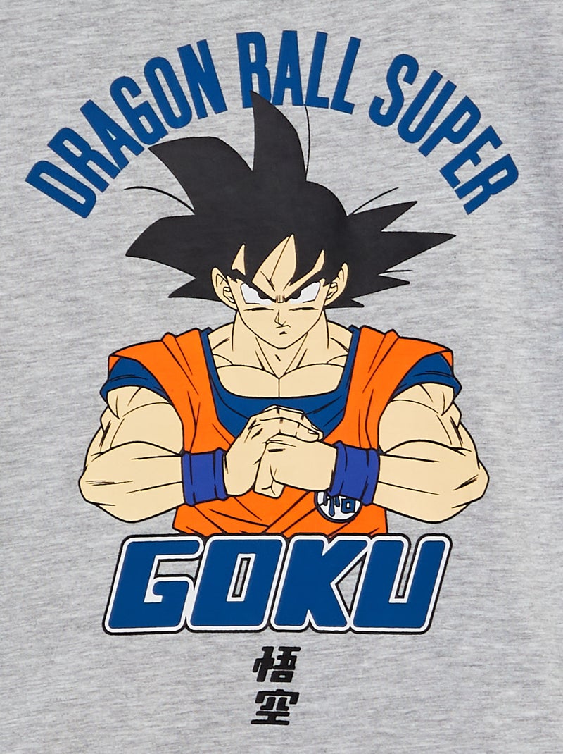 T-shirt 'Dragon Ball Z' manches longues Gris - Kiabi