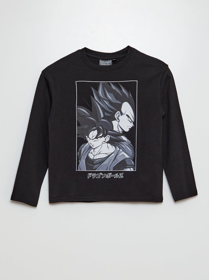 T-shirt 'Dragon Ball Z' manches longues noir - Kiabi