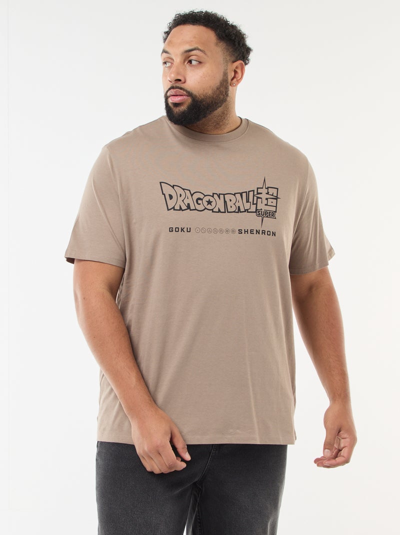 T-shirt 'Dragon Ball Z' met korte mouwen Biege - Kiabi