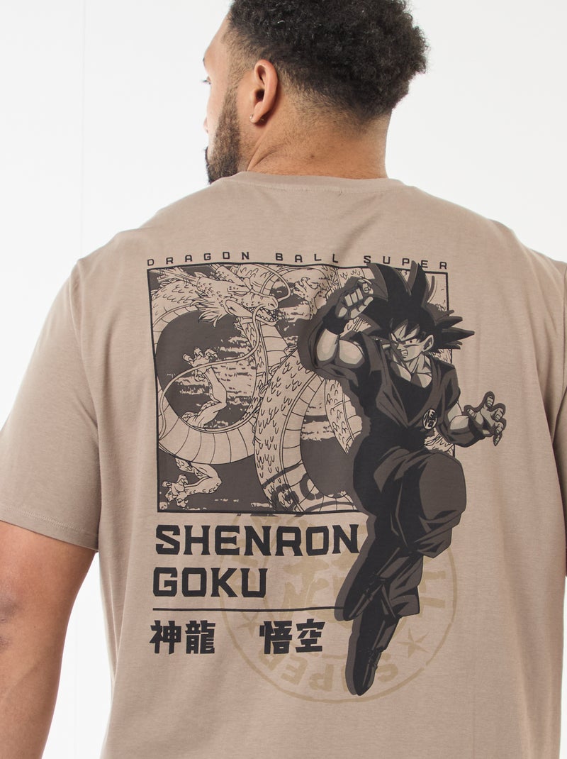 T-shirt 'Dragon Ball Z' met korte mouwen Biege - Kiabi