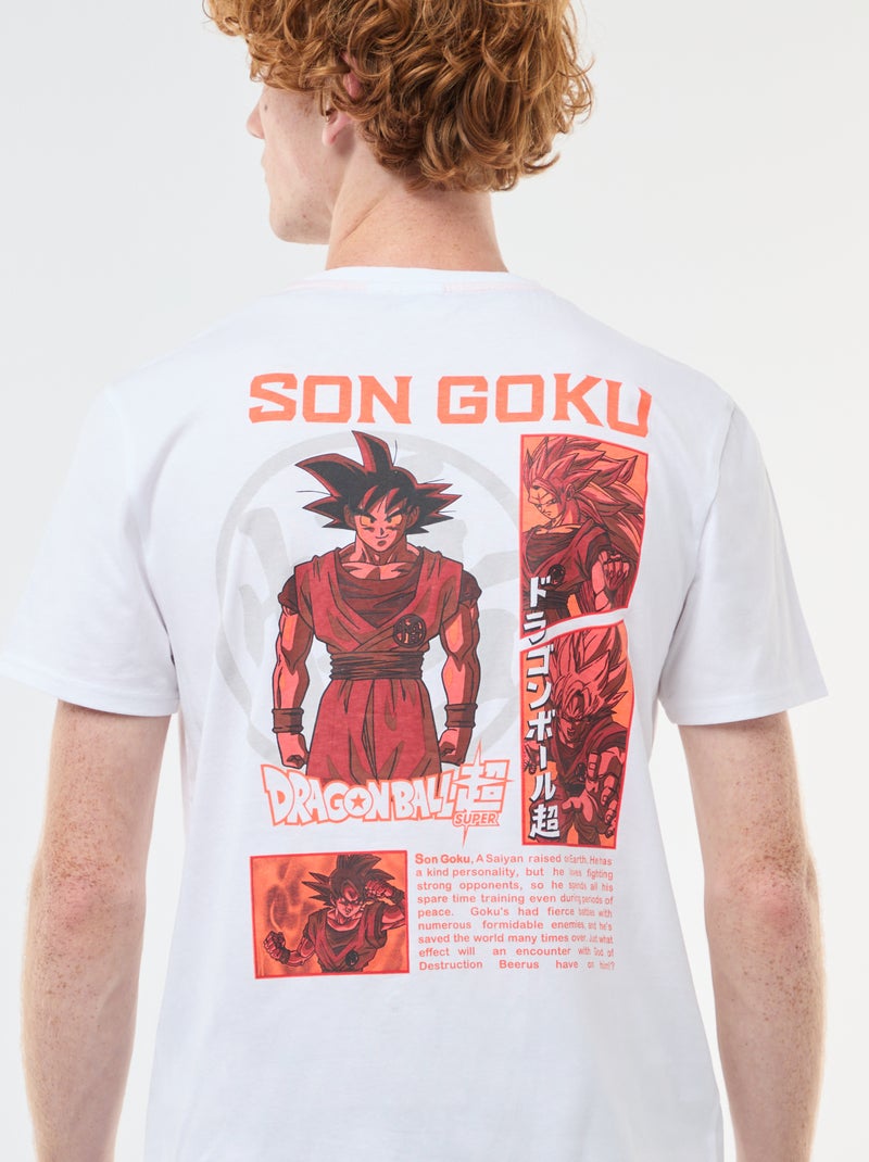 T-shirt 'Dragonballz' en coton Blanc - Kiabi