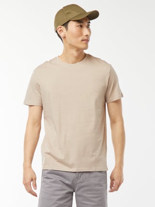 T-shirt droit en jersey uni