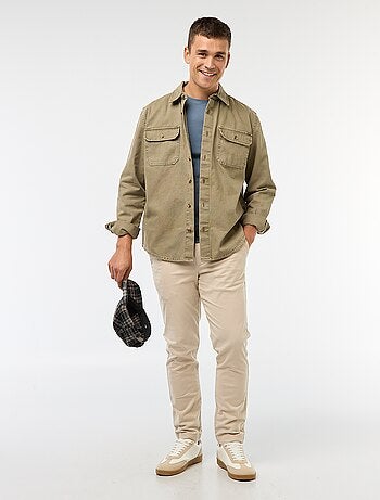 T-shirt droit en jersey uni