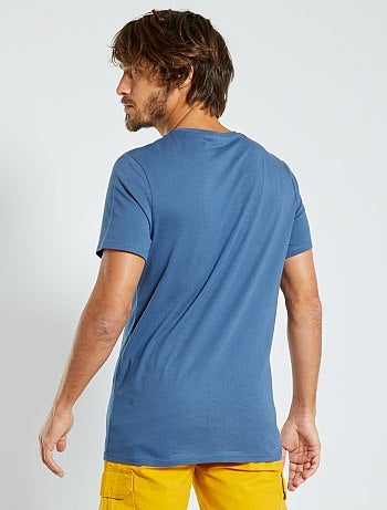 T-shirt droit en jersey uni