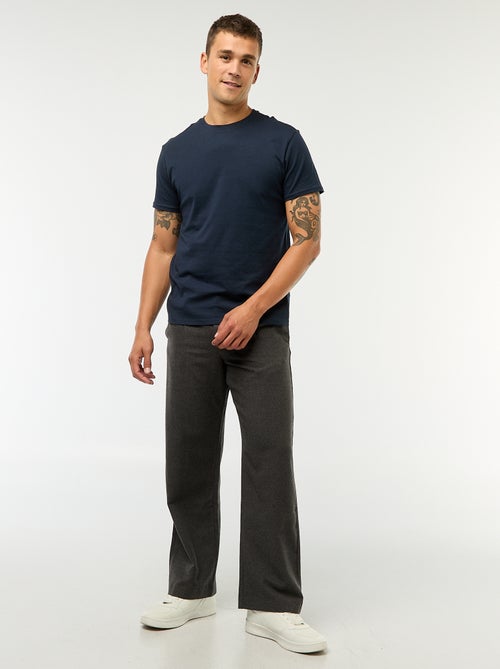 T-shirt droit en jersey uni - Kiabi