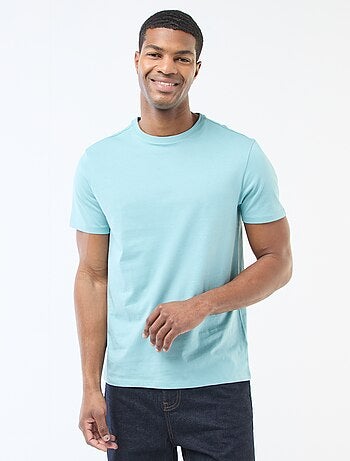 T-shirt droit en jersey uni