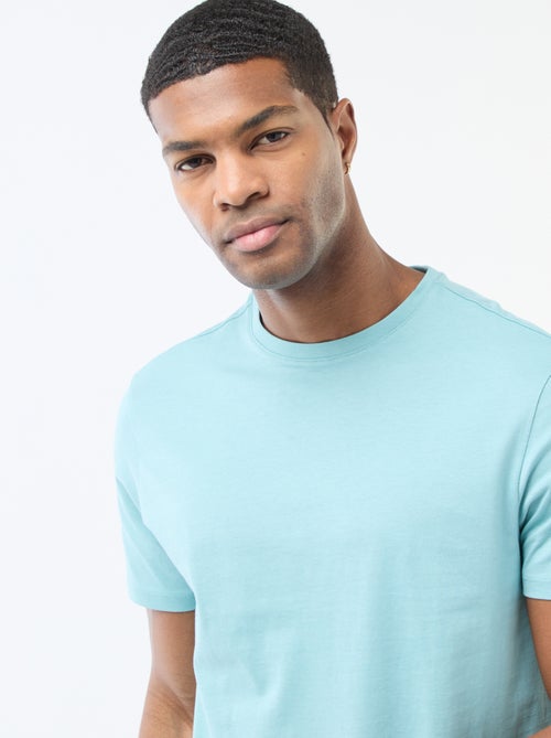 T-shirt droit en jersey uni - Kiabi