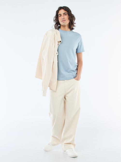 T-shirt droit en jersey uni - Kiabi