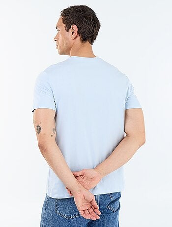 T-shirt droit en jersey uni