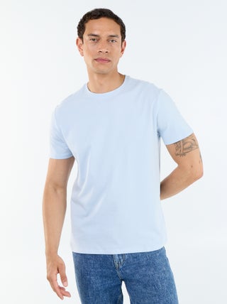 T-shirt droit en jersey uni