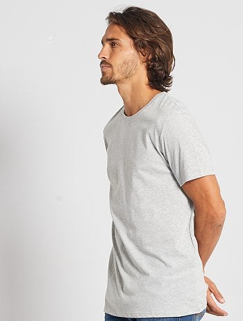 T-shirt droit en jersey uni