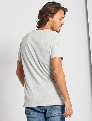 T-shirt droit en jersey uni