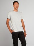 T-shirt droit en jersey uni Gris - Kiabi