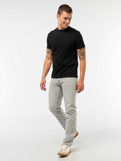 T-shirt droit en jersey uni - Kiabi