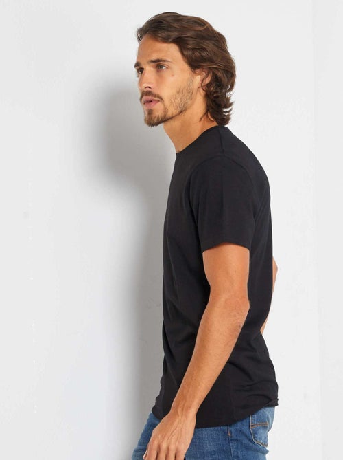 T-shirt droit en jersey uni - Kiabi