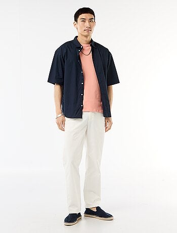 T-shirt droit en jersey uni