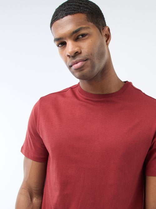 T-shirt droit en jersey uni - Kiabi