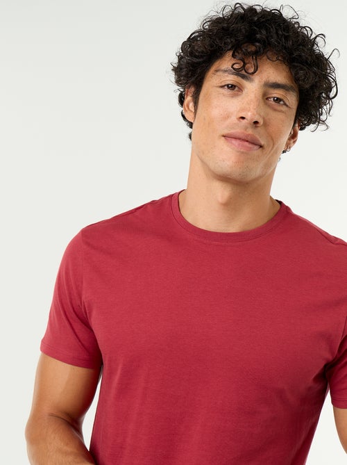 T-shirt droit en jersey uni - Kiabi T-shirt droit en jersey uni - Kiabi