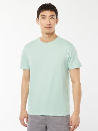 T-shirt droit en jersey uni