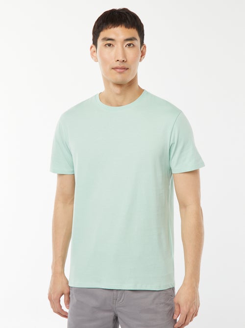 T-shirt droit en jersey uni - Kiabi