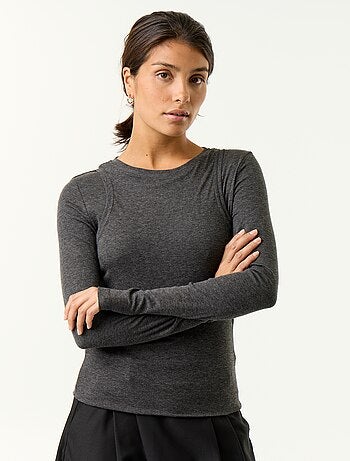 T-shirt effet 2 en 1 avec débardeur