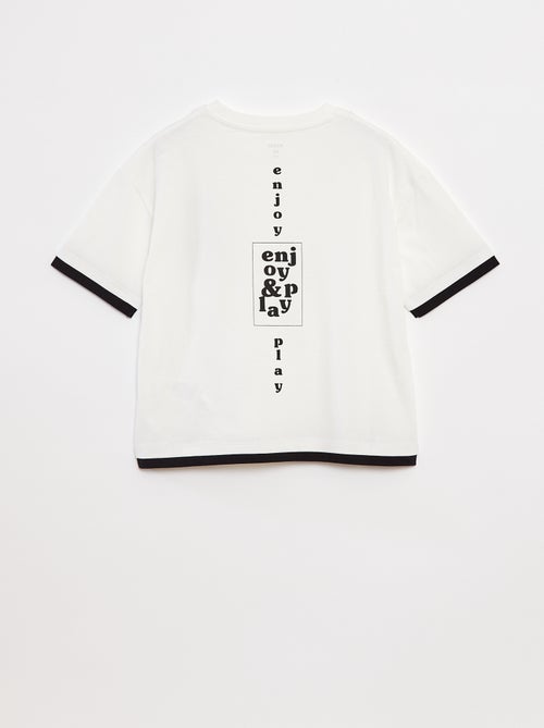 T-shirt effet 2-en-1 - Kiabi