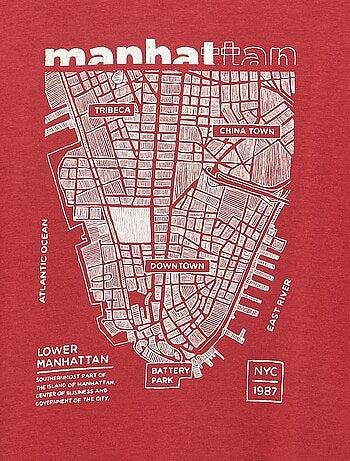 T-shirt effet 2-en-1 manches longues