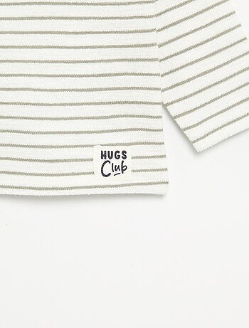 T-shirt en Baby Terry à manches longues