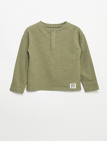T-shirt en Baby Terry à manches longues