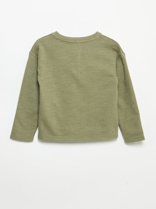 T-shirt en Baby Terry à manches longues - Kiabi T-shirt en Baby Terry à manches longues - Kiabi