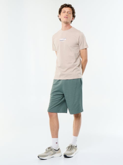 T-shirt en coton à col rond homme avec motif - Kiabi