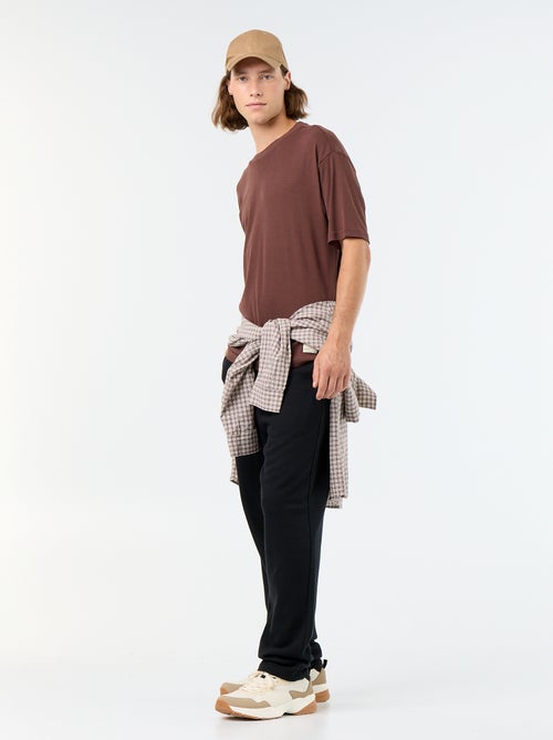 T-shirt en coton à col rond homme - Kiabi