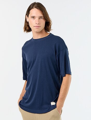 T-shirt homme en coton à col rond