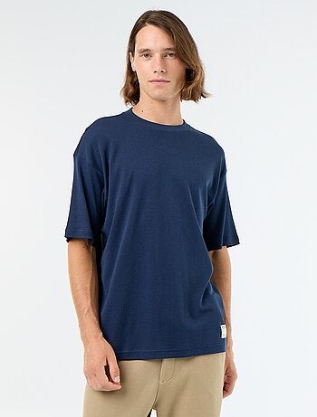 T-shirt homme en coton à col rond