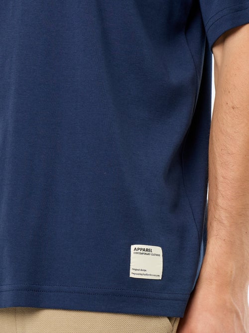 T-shirt en coton à col rond Homme - Kiabi