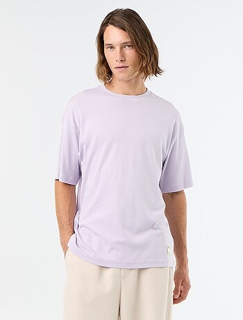 T-shirt homme en coton à col rond