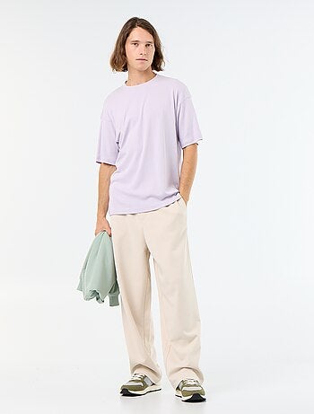 T-shirt homme en coton à col rond