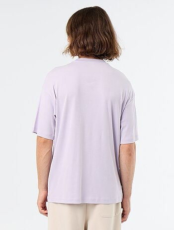 T-shirt homme en coton à col rond