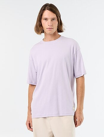 T-shirt homme en coton à col rond