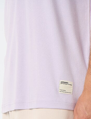 T-shirt homme en coton à col rond