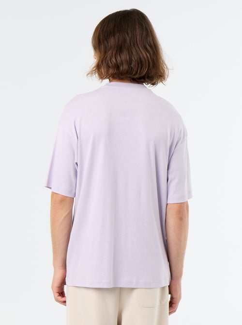 T-shirt en coton à col rond homme - Kiabi