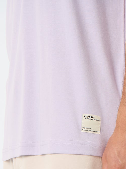 T-shirt en coton à col rond homme - Kiabi