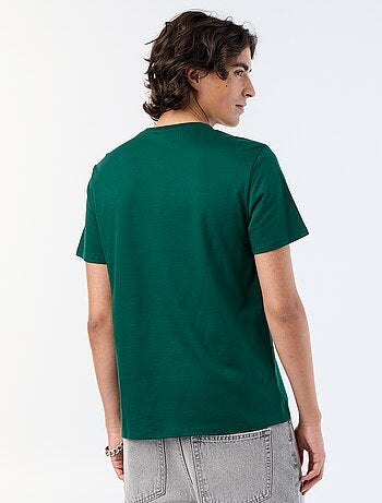 T-shirt en coton à col rond homme avec imprimé