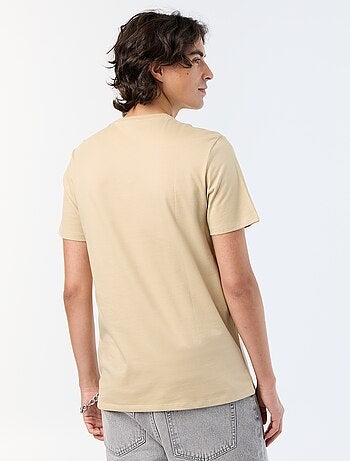 T-shirt en coton à col rond homme avec imprimé